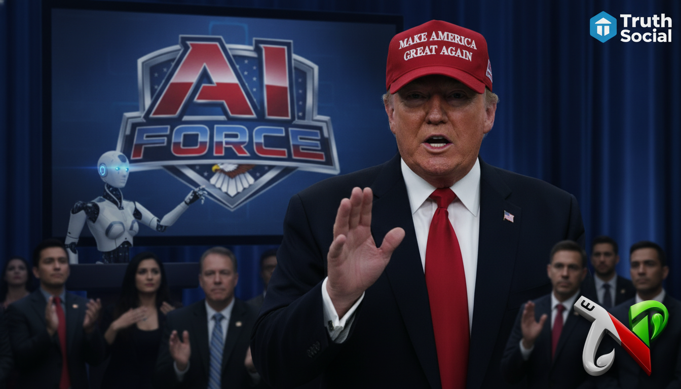 Trump Unveils Plans for ‘AI Force’ and Rejects Industry Calls for Development Slowdown
